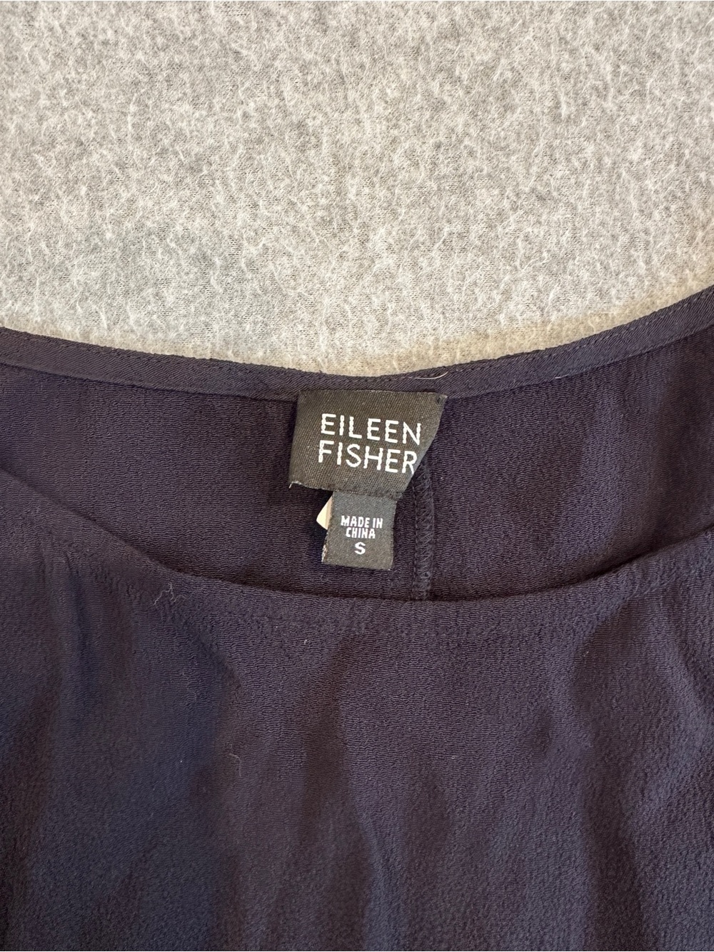 Eileen Fisher Sleeveless Dark Navy Dress - Picture 2 of 7